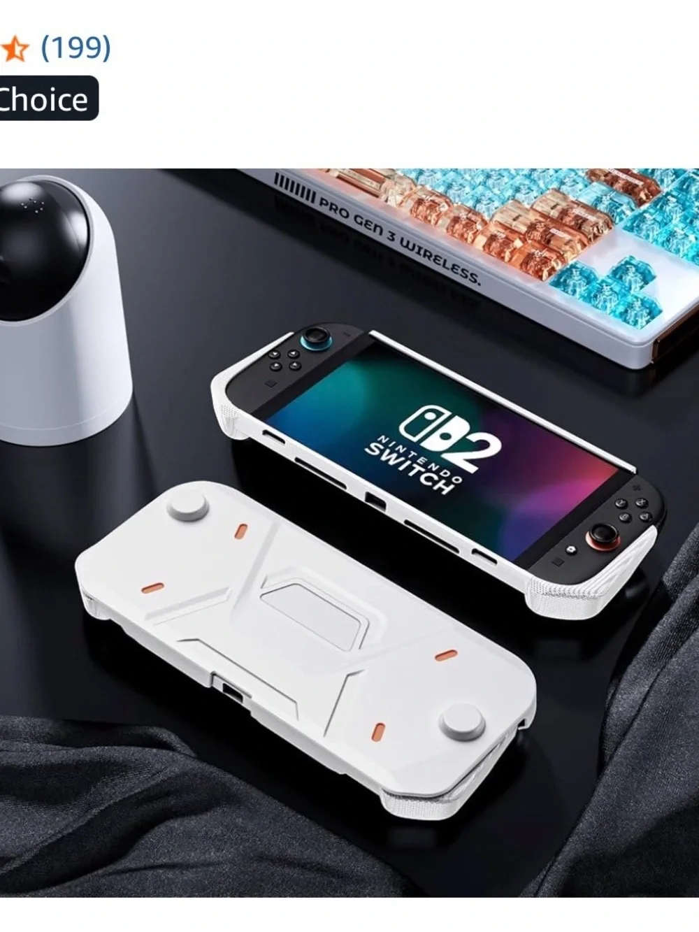 White Protective ProCase for Nintendo Switch 2 (2025) with Ergonomic Grip